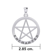 Enchanted Pentagram Silver Pendant TPD4539