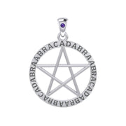 ABRACADABRAABRACADABRAABRACADABRA Pentagram Silver Pendants TPD4550