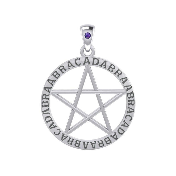 ABRACADABRAABRACADABRAABRACADABRA Pentagram Silver Pendants TPD4550