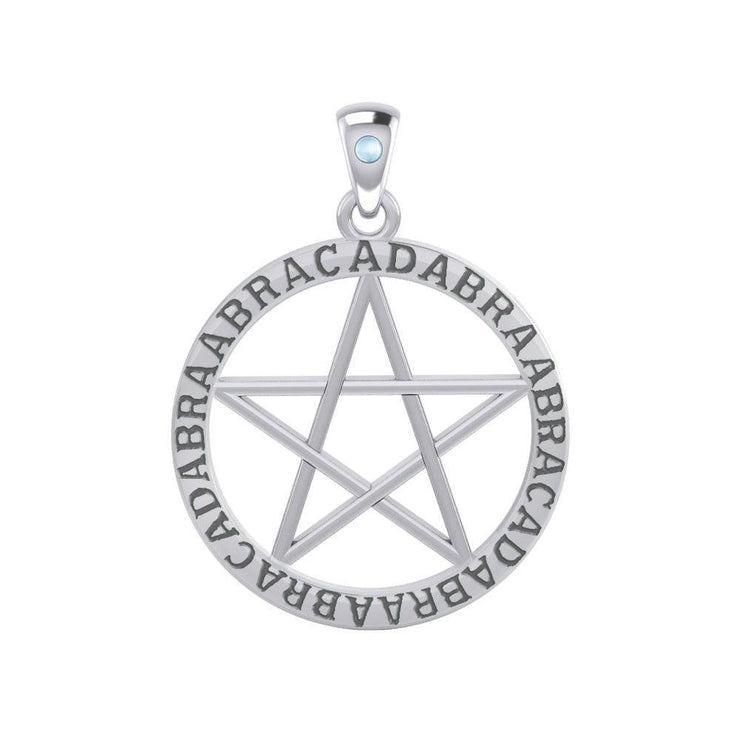 ABRACADABRAABRACADABRAABRACADABRA Pentagram Silver Pendants TPD4550