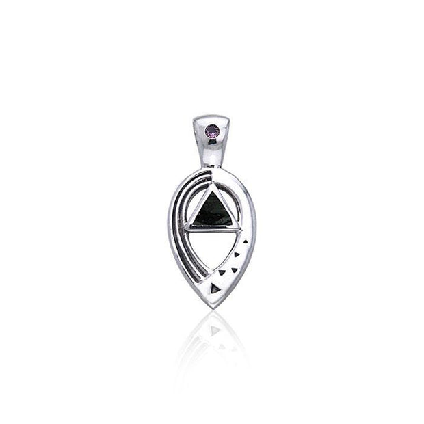Power Triangle Silver Pendant TPD463