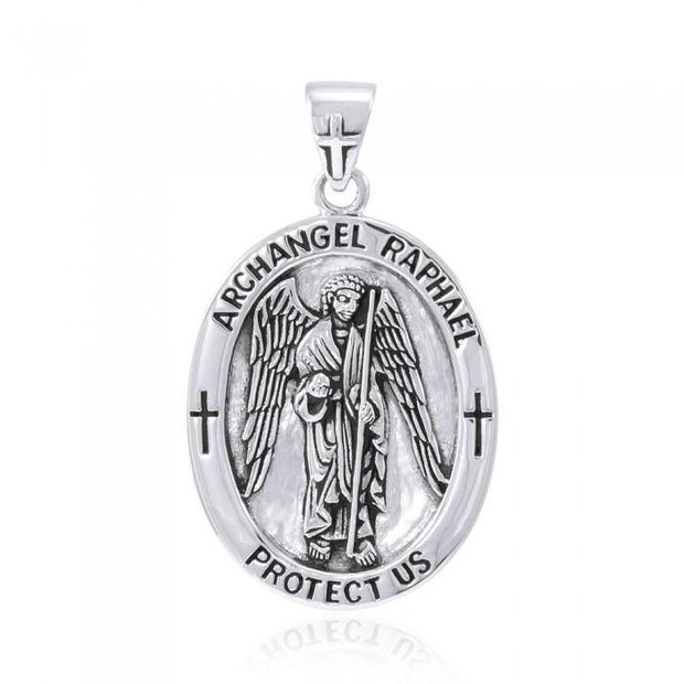 Archangel Raphael Medallion Pendant TPD4643