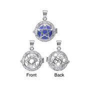 Global Harmony in the The Star ~16mm chiming harmony ball with a 25mm Sterling Silver Jewelry Pendant cage TPD4656