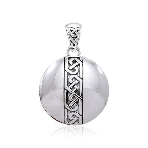 Celtic Knot Banded Medallion Pendant TPD4718