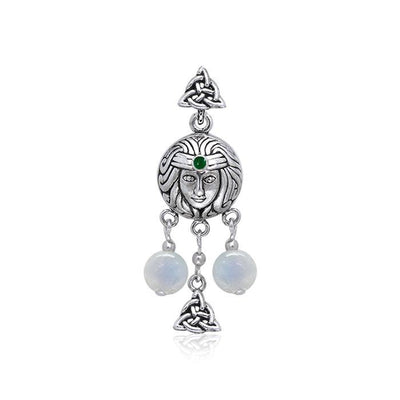 Celtic Trinity Goddess Sterling Silver Pendant TPD4729