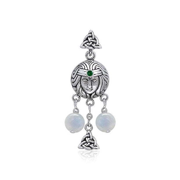 Celtic Trinity Goddess Sterling Silver Pendant TPD4729