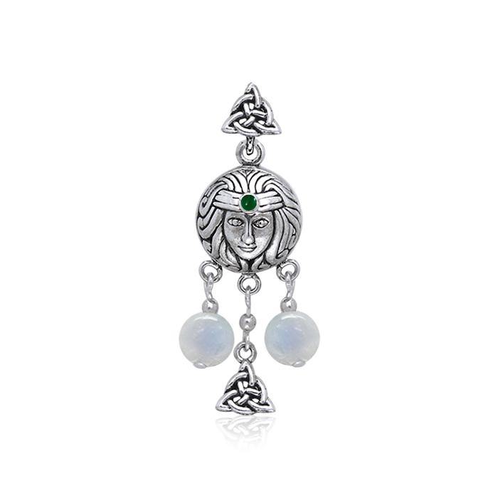 Celtic Trinity Goddess Sterling Silver Pendant TPD4729