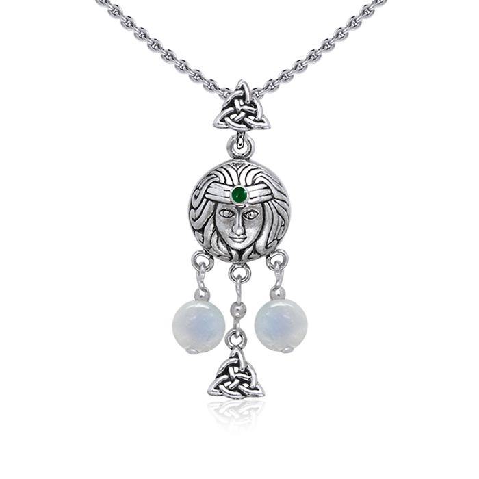 Celtic Trinity Goddess Sterling Silver Pendant TPD4729