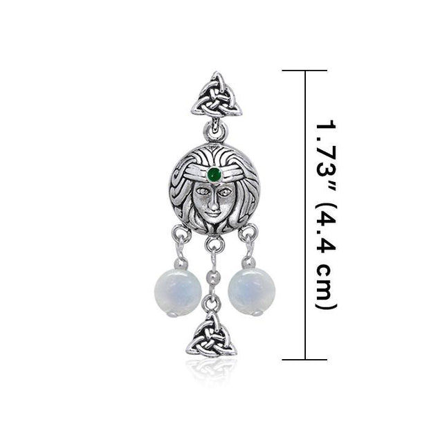 Celtic Trinity Goddess Sterling Silver Pendant TPD4729