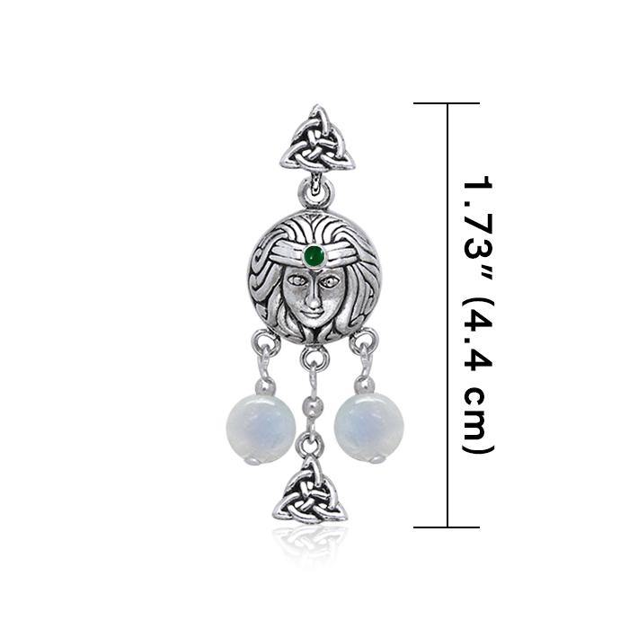 Celtic Trinity Goddess Sterling Silver Pendant TPD4729