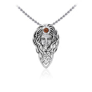 Celtic Queen Maeve Sterling Silver Pendant TPD4734