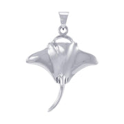 The World of the Magnificent Manta Ray ~ Sterling Silver Jewelry Pendant TPD4823