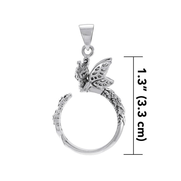 Sterling Silver Fairy Pendant TPD4855