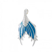 Mermaid Tail with Enamel Sterling Silver Pendant TPD4899