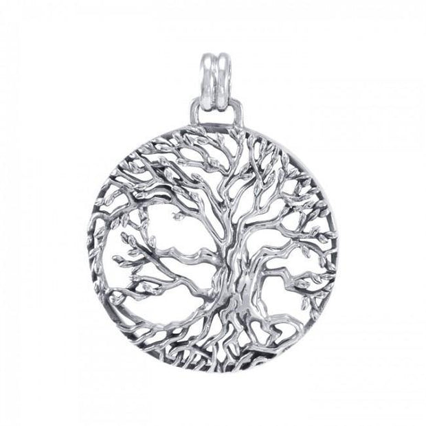 Bridging Art in the Celtic Tree of Life ~ Sterling Silver Jewelry Pendant TPD4915