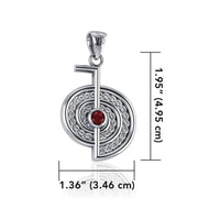 The Reiki Cho Ku Rei Sterling Silver Pendant with Gemstone TPD4923