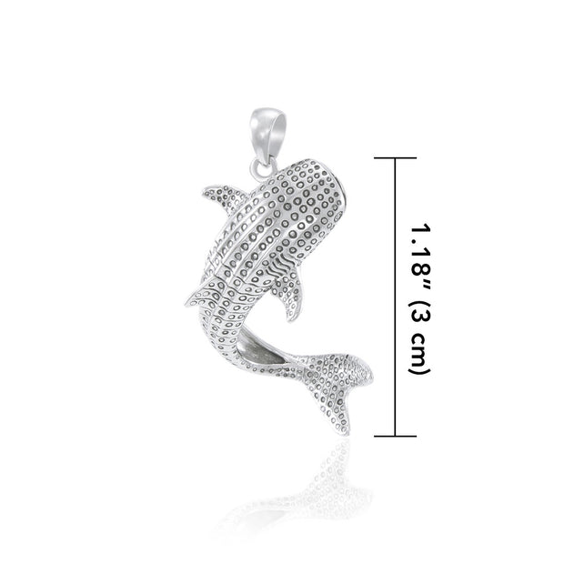 Small Whale Shark Sterling Silver Pendant TPD4967 Pendant