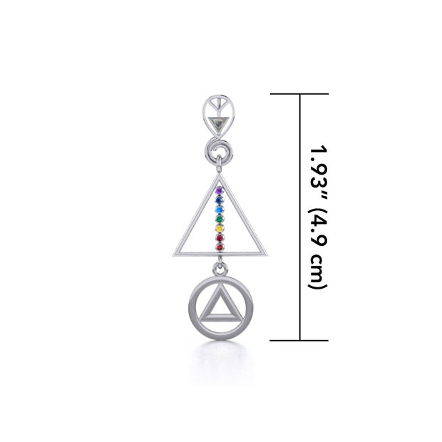 Recovery Chakra Silver Pendant with Gemstone TPD5093
