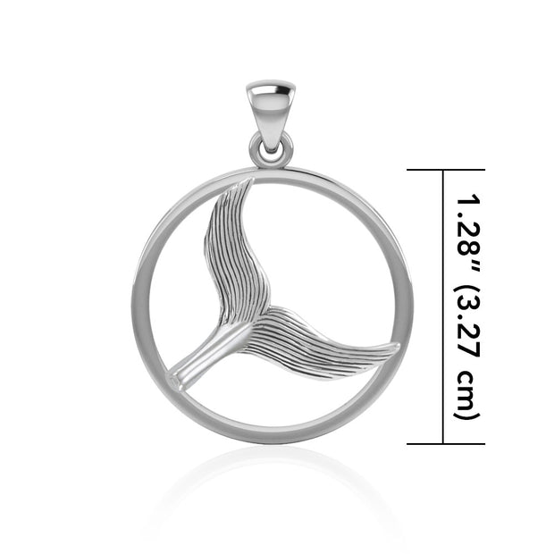 Mermaid Tail Sterling Silver Pendant TPD5103