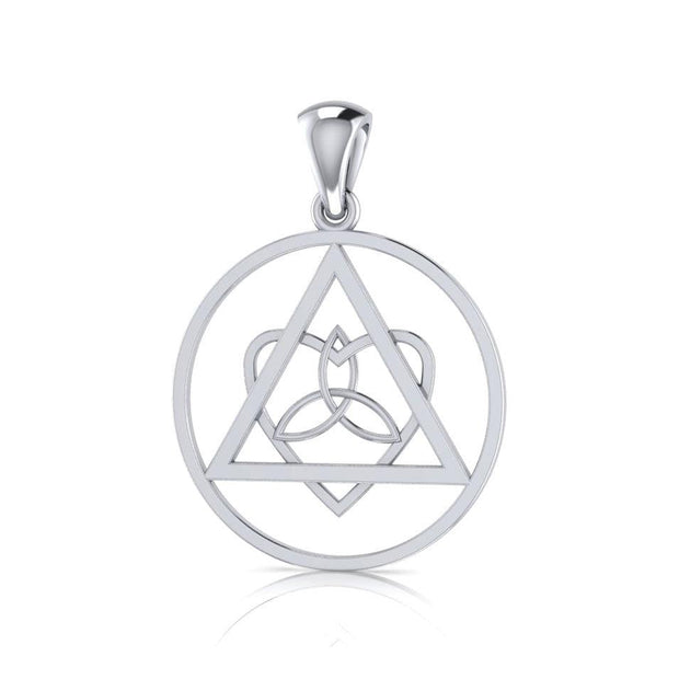 Life’s worth the healing and inspiration ~ Celtic AA Symbol Sterling Silver Pendant Jewelry TPD518