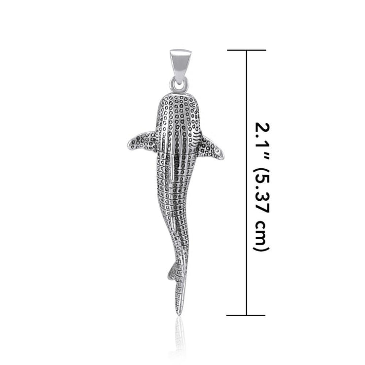 Small Whale Shark Silver Pendant TPD5197