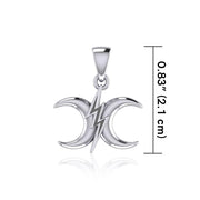 The Power Moon Sterling Silver Pendant TPD5258