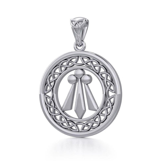 Awen The Three Rays of Light with Celtic Silver Pendant TPD5305
