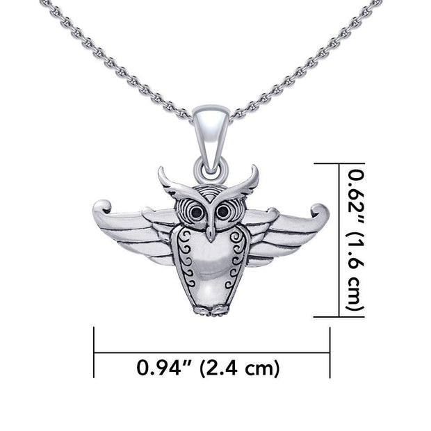 Cari Buziak Owl Silver Pendant TPD5325