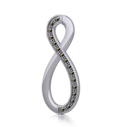 Infinity Silver Pendant with Marcasite TPD5362