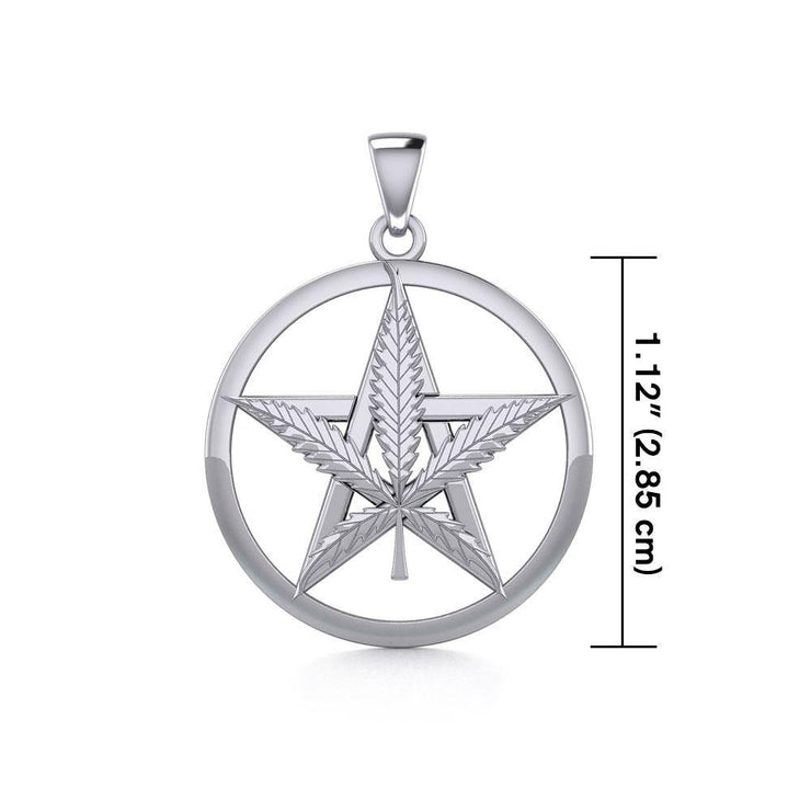 Oberon Zell Greenleaf Pentagram Silver Pendant TPD5371