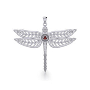 The Celtic Dragonfly with Recovery Silver Pendant TPD5389