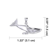 Blue Whale Sterling Silver Pendant TPD5404