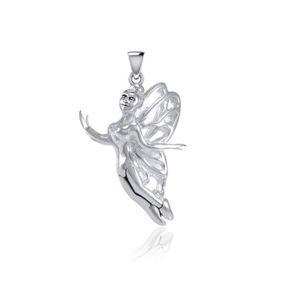 Enchanted Flying Fairy Silver Pendant TPD5410