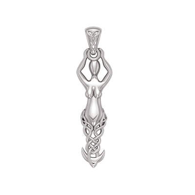 Silver Celtic Goddess Pendant TPD5471