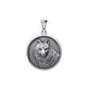 Wonderful Wolf Silver Pendant TPD5475