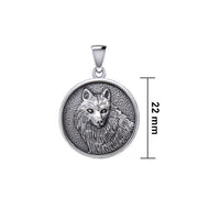 Wonderful Wolf Silver Pendant TPD5475
