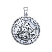 Manchester By The Sea Sterling Silver Pendant Large Version TPD5526