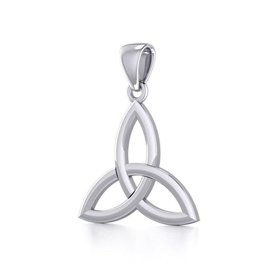 Celtic Trinity Knot Silver Pendant Medium Size TPD5606