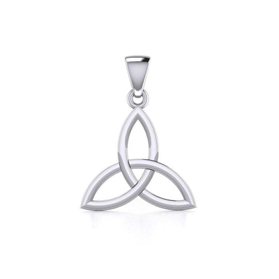 Celtic Trinity Knot Silver Pendant Small Size TPD5607