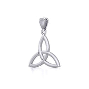 Celtic Trinity Knot Silver Pendant Small Size TPD5607