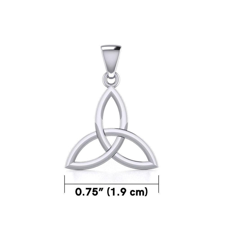 Celtic Trinity Knot Silver Pendant Small Size TPD5607