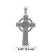 Sterling Silver Celtic Cross Pendant TPD5608