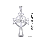Sterling Silver Celtic Cross Pendant TPD5638