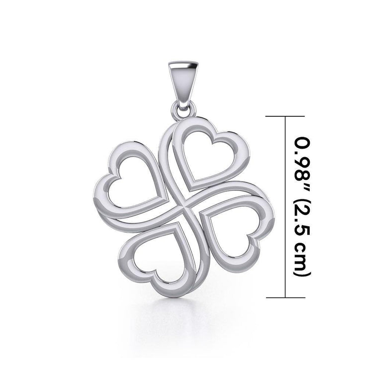 Four Hearts Silver Pendant TPD5655