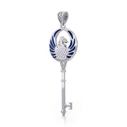 Phoenix Spiritual Enchantment Key Silver Pendant TPD5685