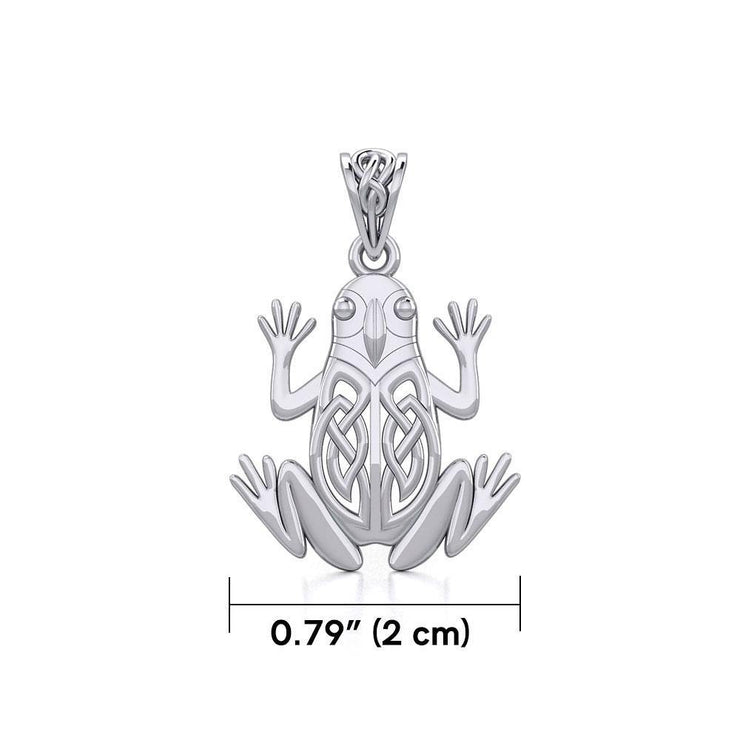 Celtic Frog Silver Pendant TPD5691