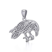 Mythical Raven Silver Jewelry Pendant TPD5715