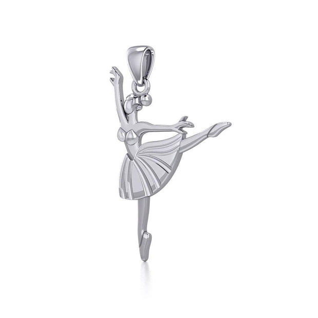 Ballet Pose Silver Pendant TPD5826