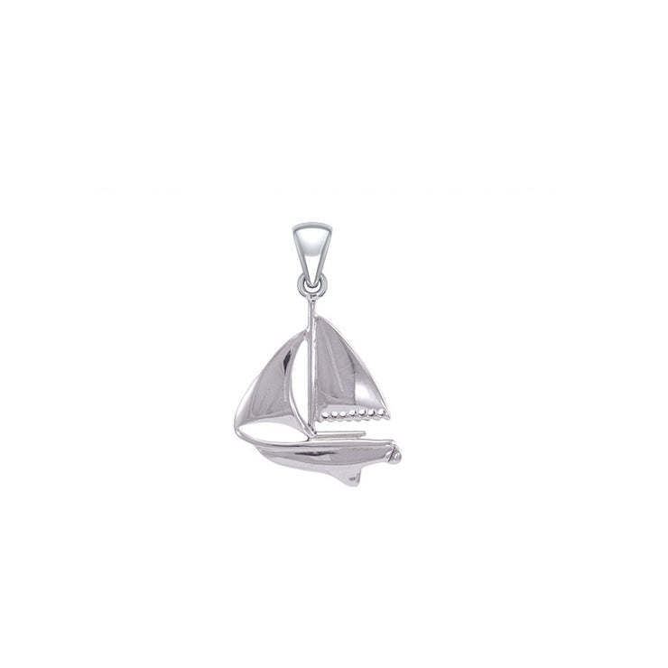 Sailboat Sterling Silver Pendant TPD6009