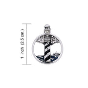 Lighthouse Sterling Silver Pendant TPD607